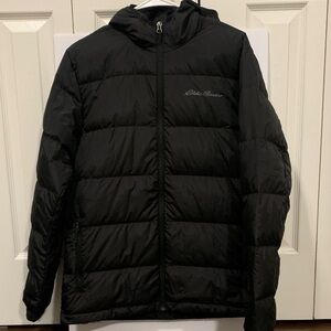 Eddie Bauer Men's Black Puffer Jacket Men’s Medium